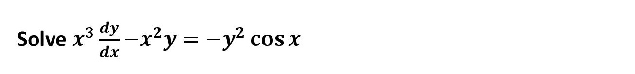 Solve X Dy Dx X Y Y Cosx Yawin