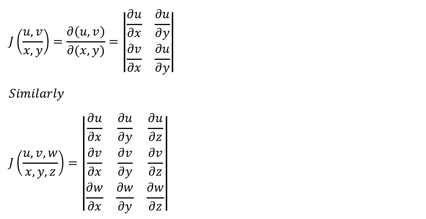 Jacobian Matrix Of Partial Derivatives Yawin