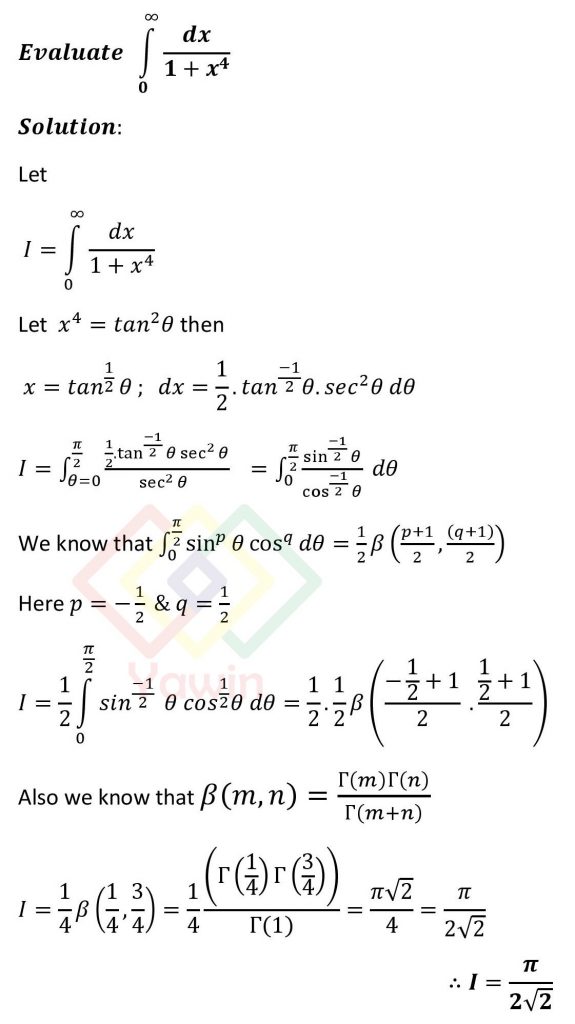 evaluate-integral-of-1-1-x-4-dx-over-the-limits-0-to-infinity-yawin