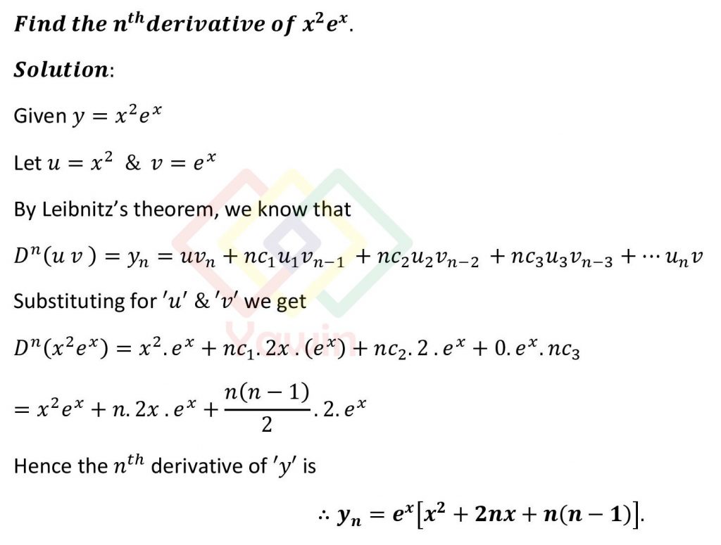 find-the-n-th-derivative-of-x-2-e-x-yawin