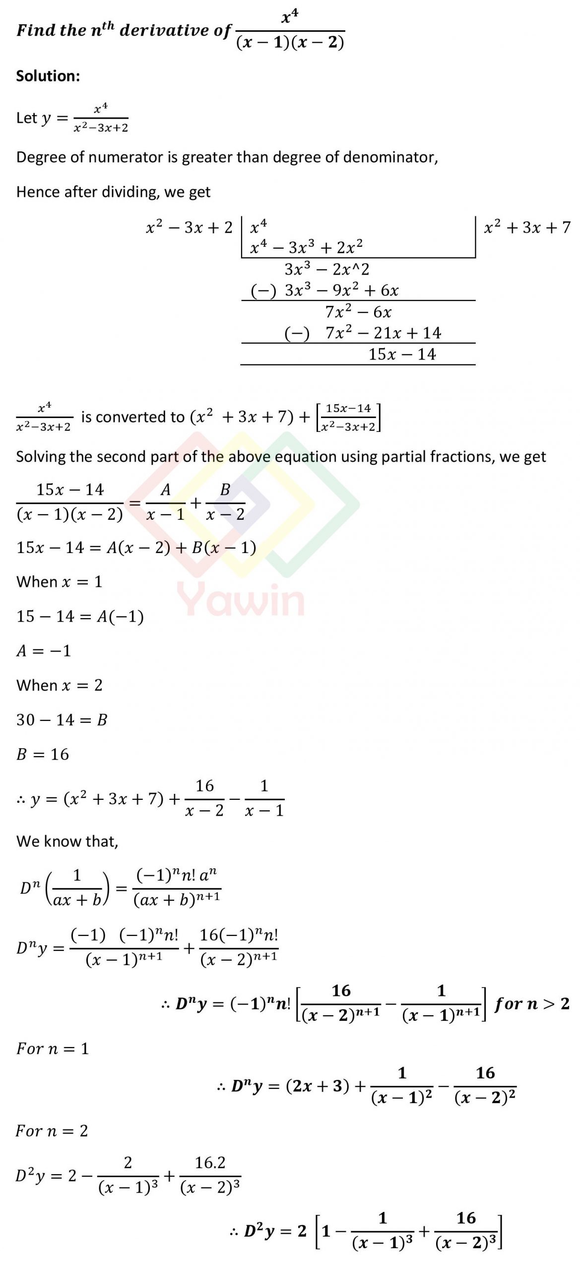 Find The Nth Derivative Of X X X Yawin