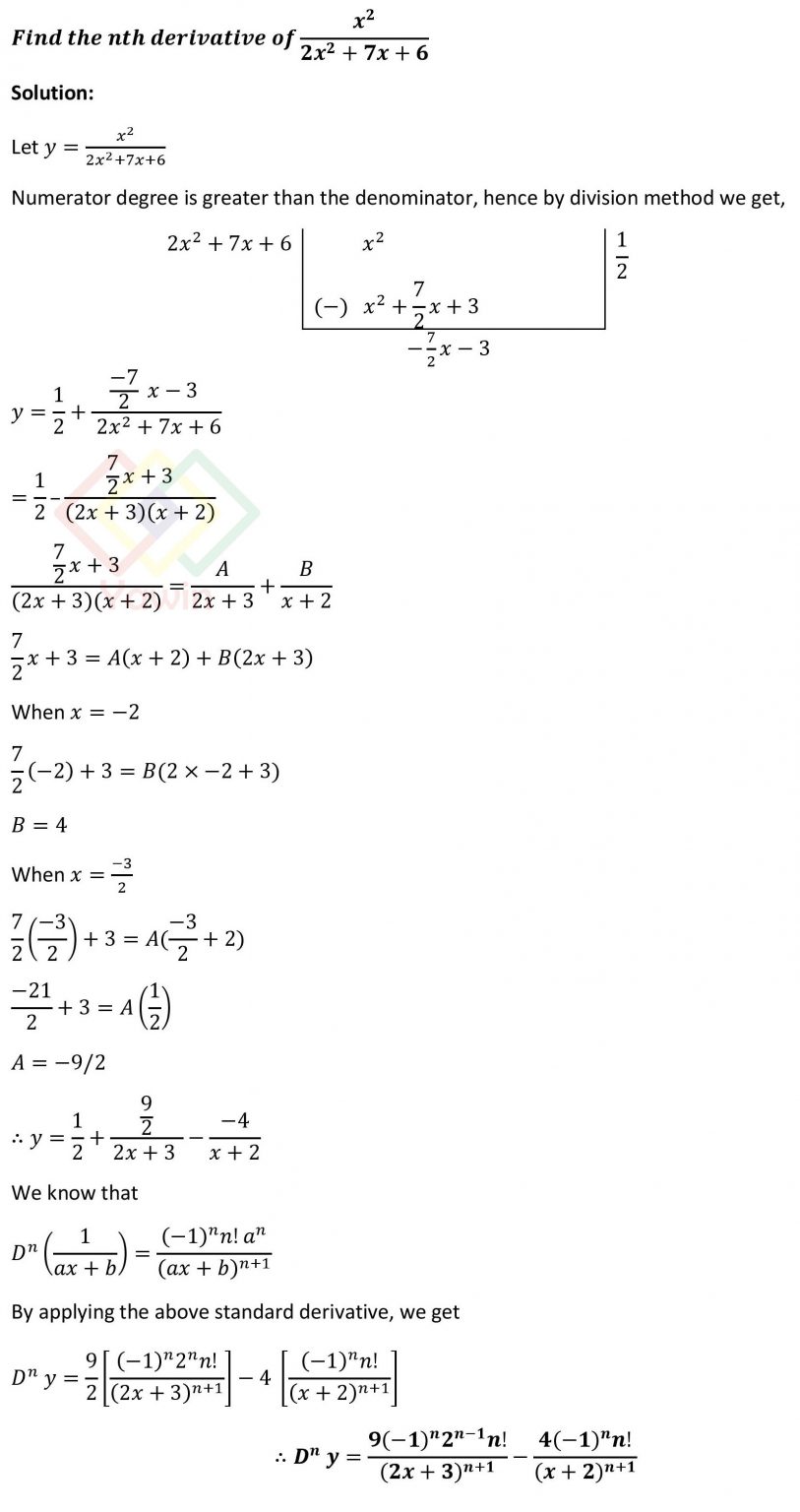 Find The Nth Derivative Of X2 2x27x6 Yawin 4849