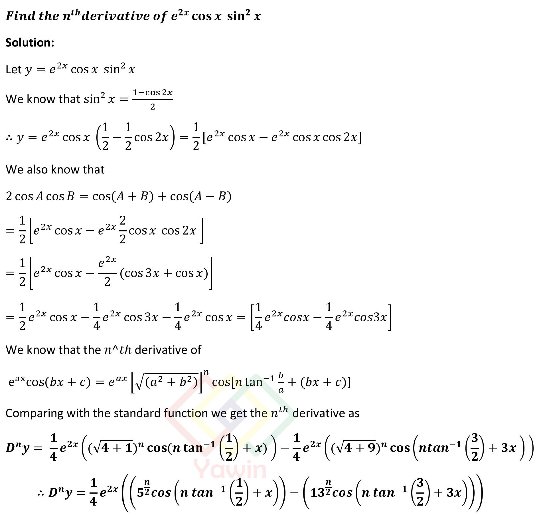 find-the-nth-derivative-of-e-2x-cos-x-sin-2x-yawin