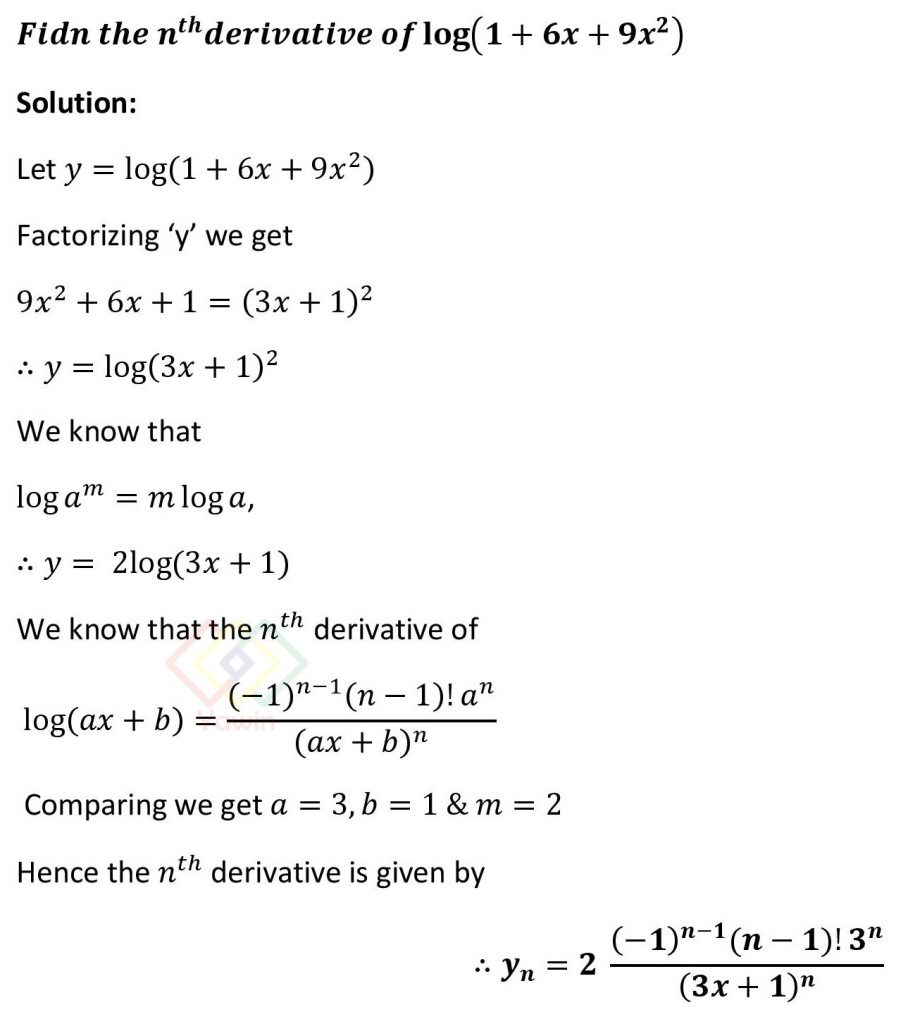 find-the-nth-derivative-of-log-1-6x-9x-2-yawin